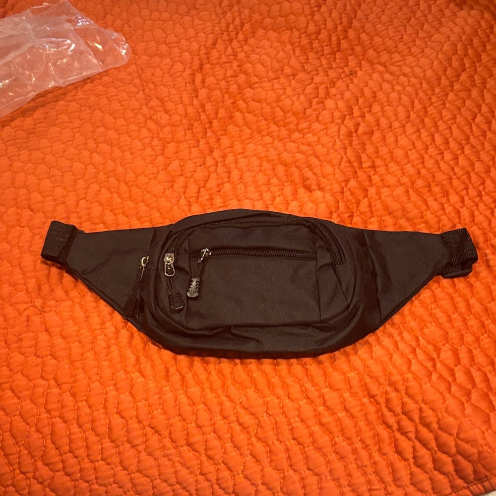 Black Men's Waist Bag
